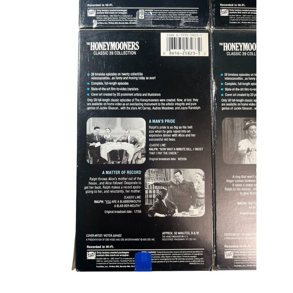 THE HONEYMOONERS Classic 39 Collection LOT of 8 VHS Tapes 16 Episodes 80s TESTED - Picture 5 of 16